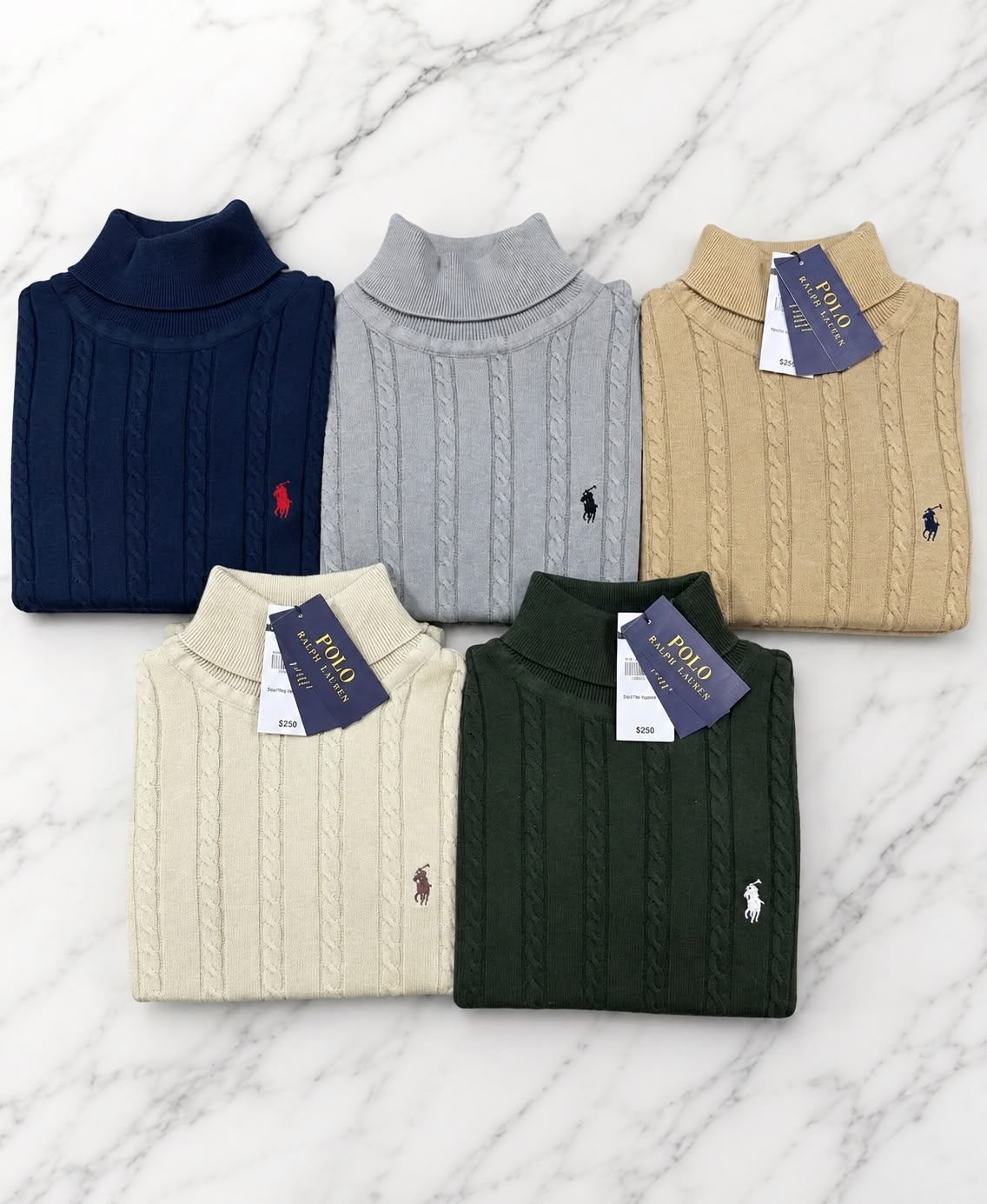 RALPH LAUREN High neck FLAT knits
