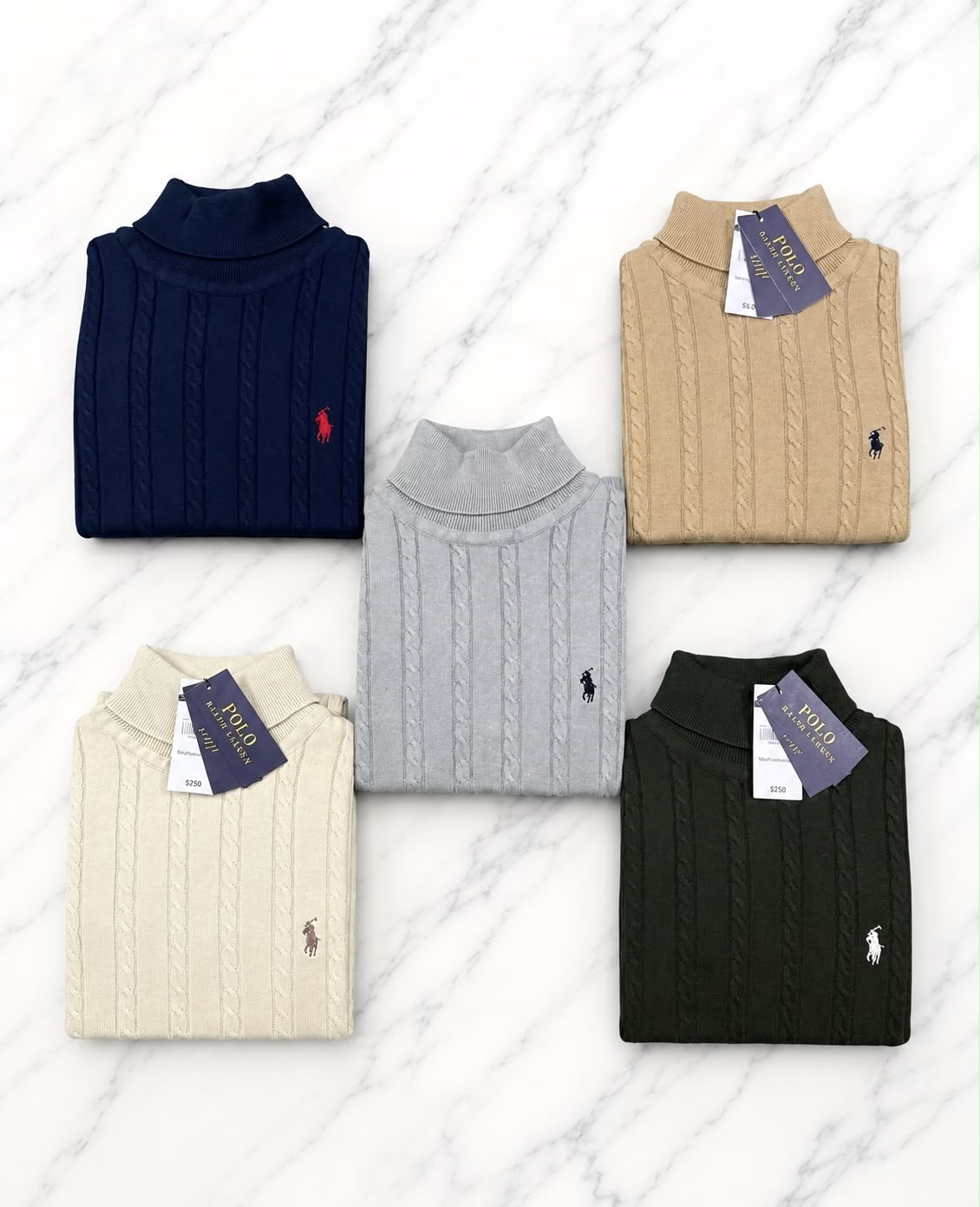RALPH LAUREN High neck FLAT knits
