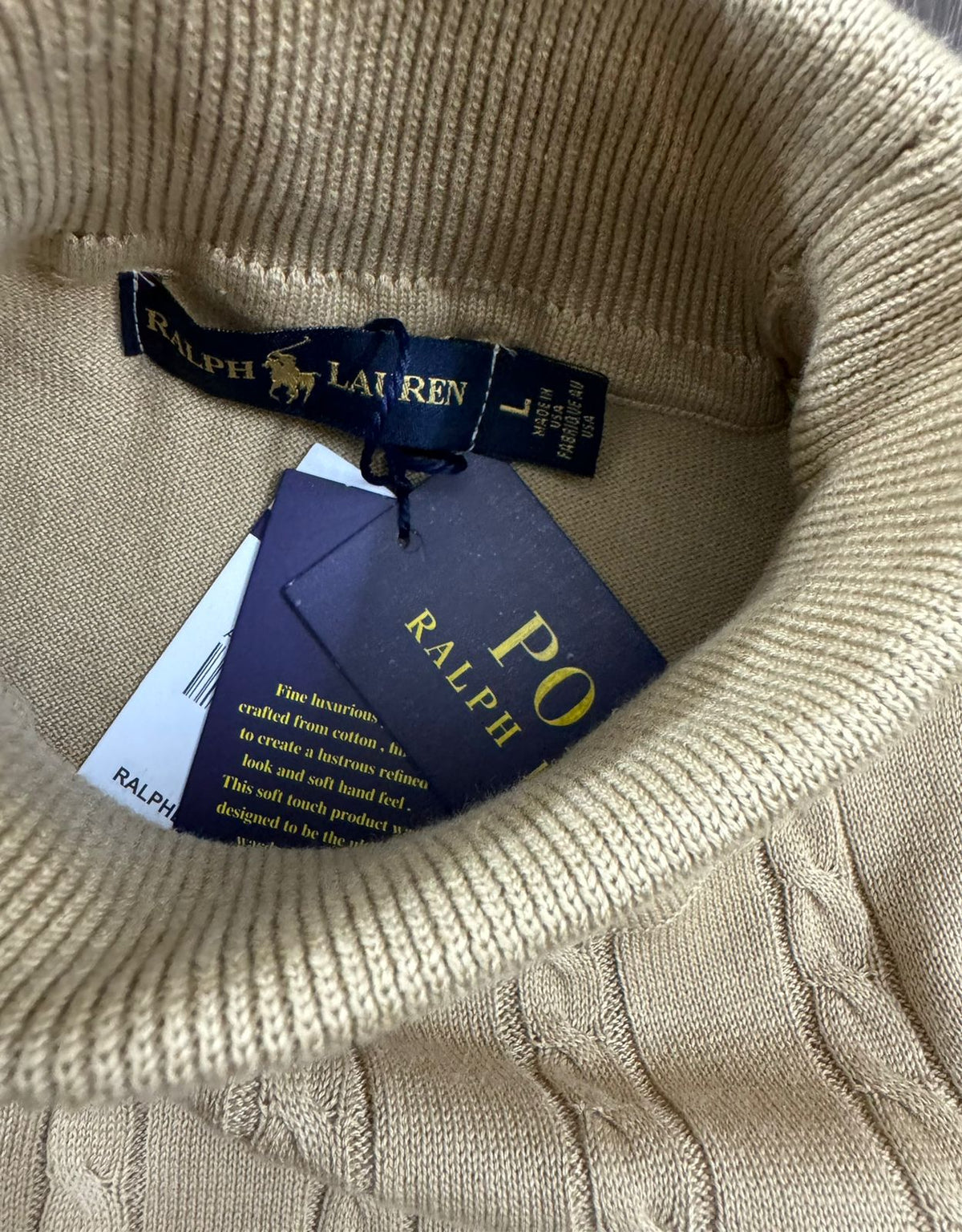 RALPH LAUREN High neck FLAT knits